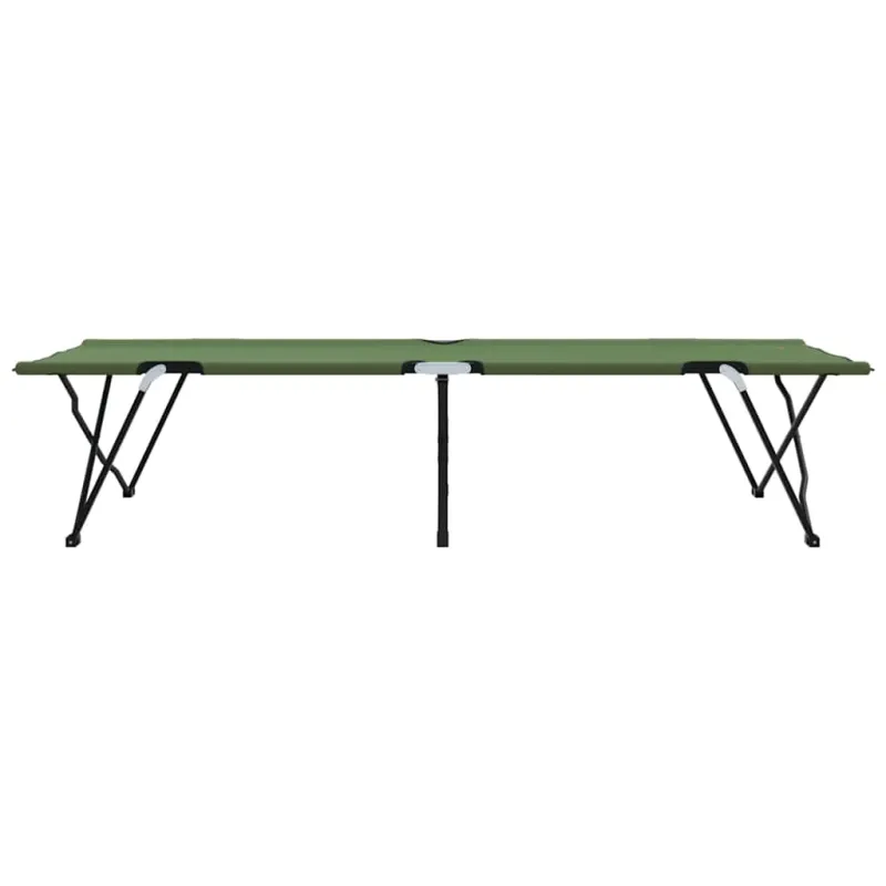 Sulankstoma Kempingo Lova 2 pcs Žalia 206 x 76 x 74 cm