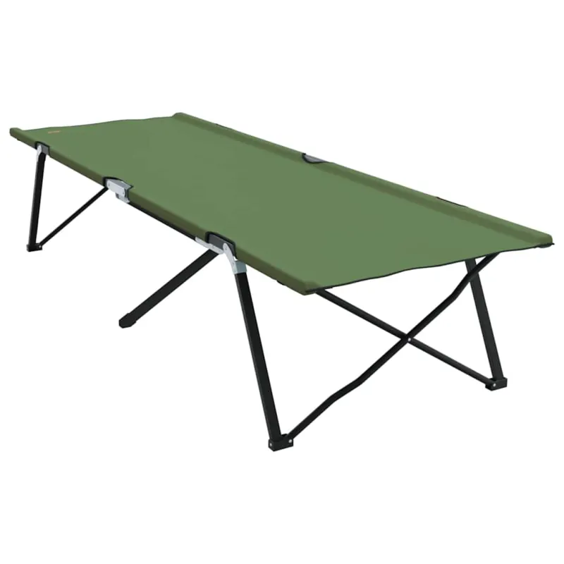Sulankstoma Kempingo Lova 2 pcs Žalia 206 x 76 x 74 cm