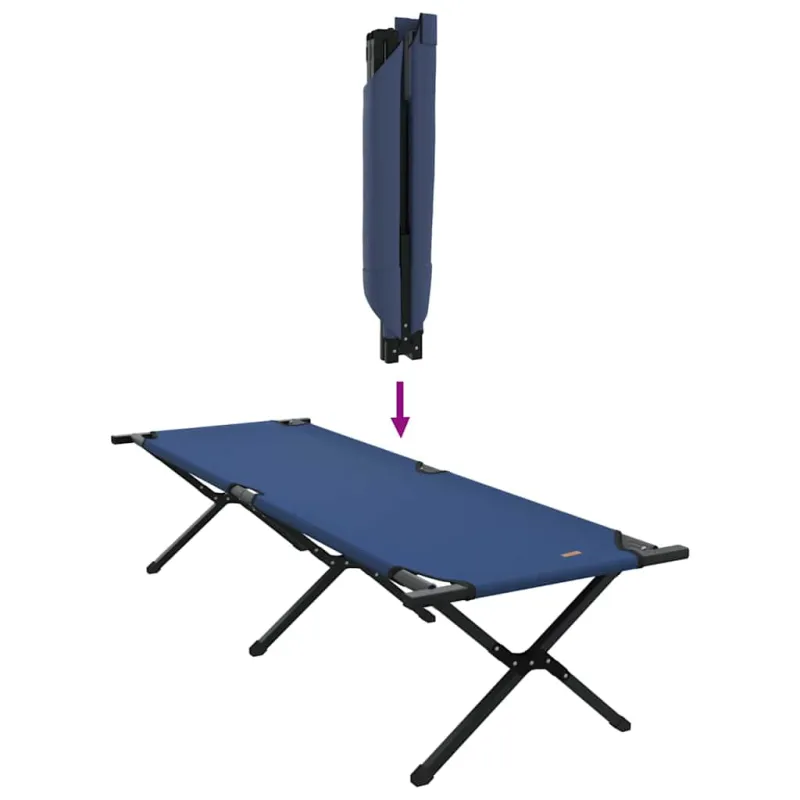 Sulankstoma Kempingo Lova 2 pcs Mėlyna 193 x 69 x 45 cm