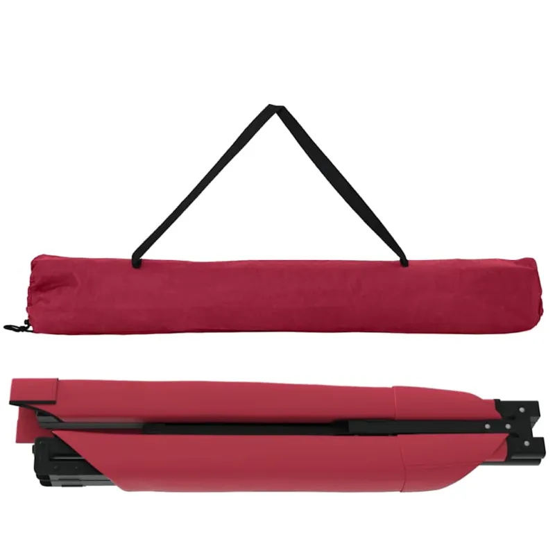 Sulankstoma Kempingo Lova Raudona 210 x 80 x 46 cm