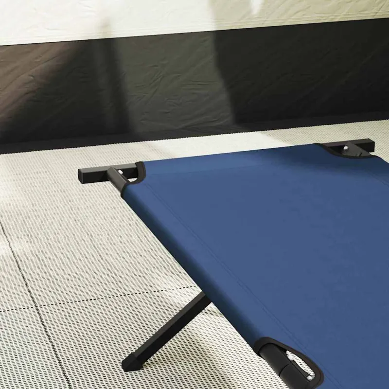 Sulankstoma Kempingo Lova 2 pcs Mėlyna 210 x 80 x 46 cm