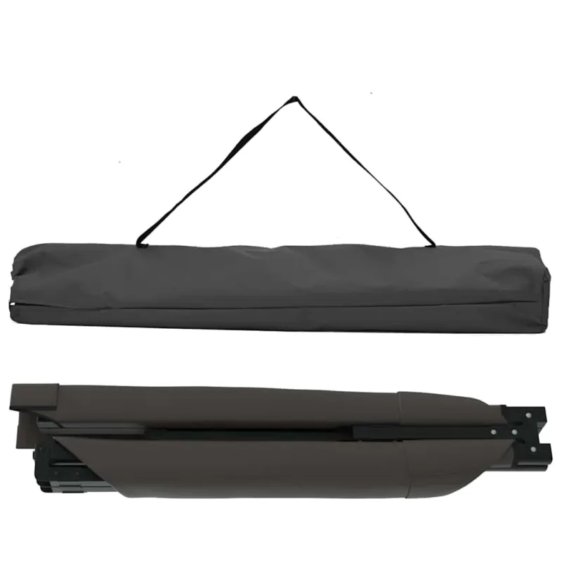 Sulankstoma Kempingo Lova 2 pcs Juoda 210 x 80 x 46 cm