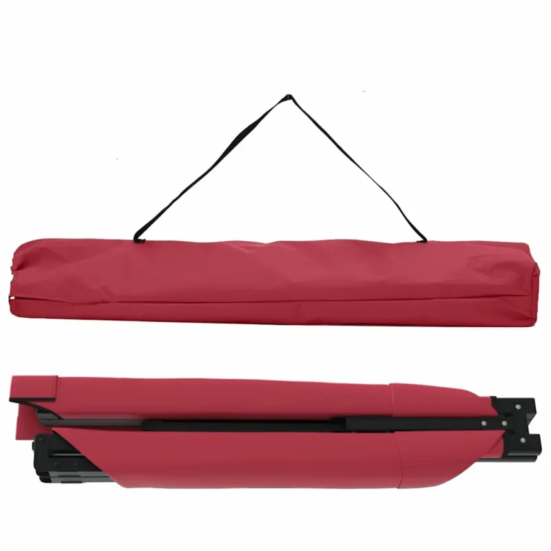 Sulankstoma Kempingo Lova 2 pcs Raudona 210 x 80 x 46 cm