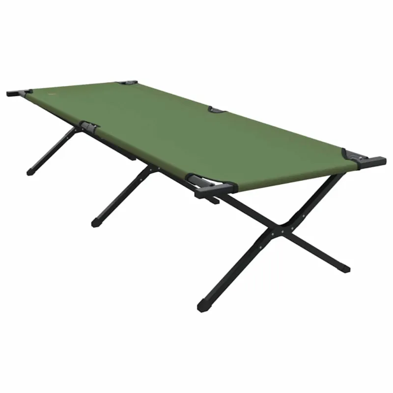 Sulankstoma Kempingo Lova 2 pcs Žalia 210 x 80 x 46 cm