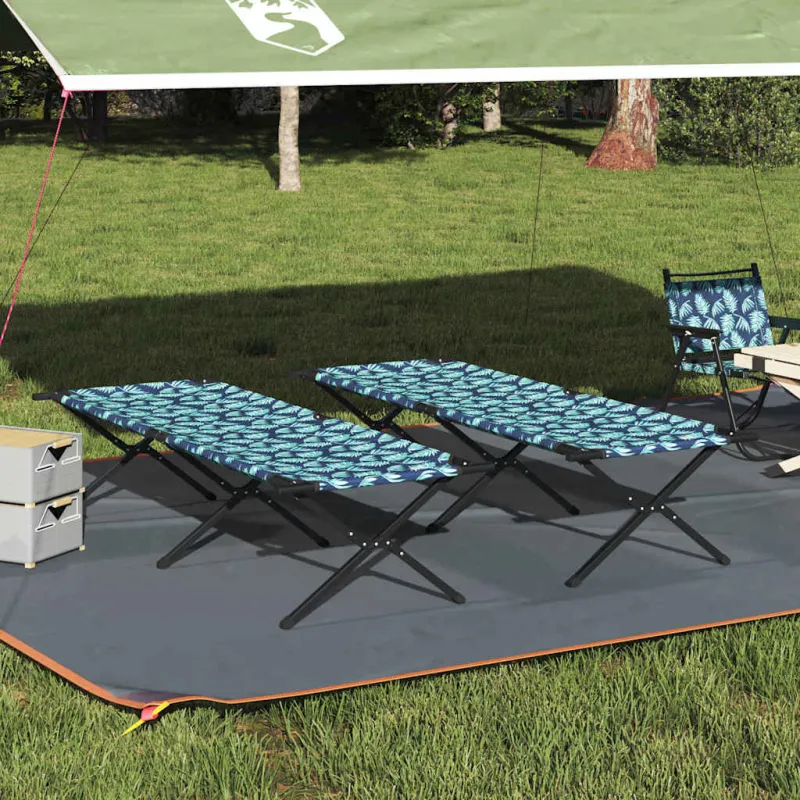 Sulankstoma Kempingo Lova Lapelis 2 pcs Miškas 210 x 80 x 46 cm