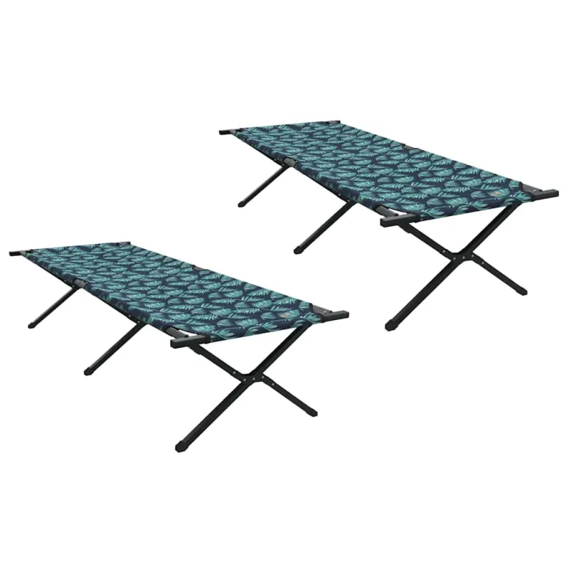 Sulankstoma Kempingo Lova Lapelis 2 pcs Miškas 210 x 80 x 46 cm