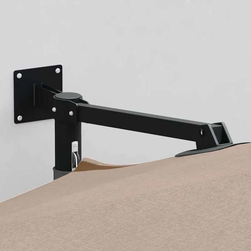 Sodo skėtis Taupe 248 x 248 x 148 cm Poliesteris ir plienas