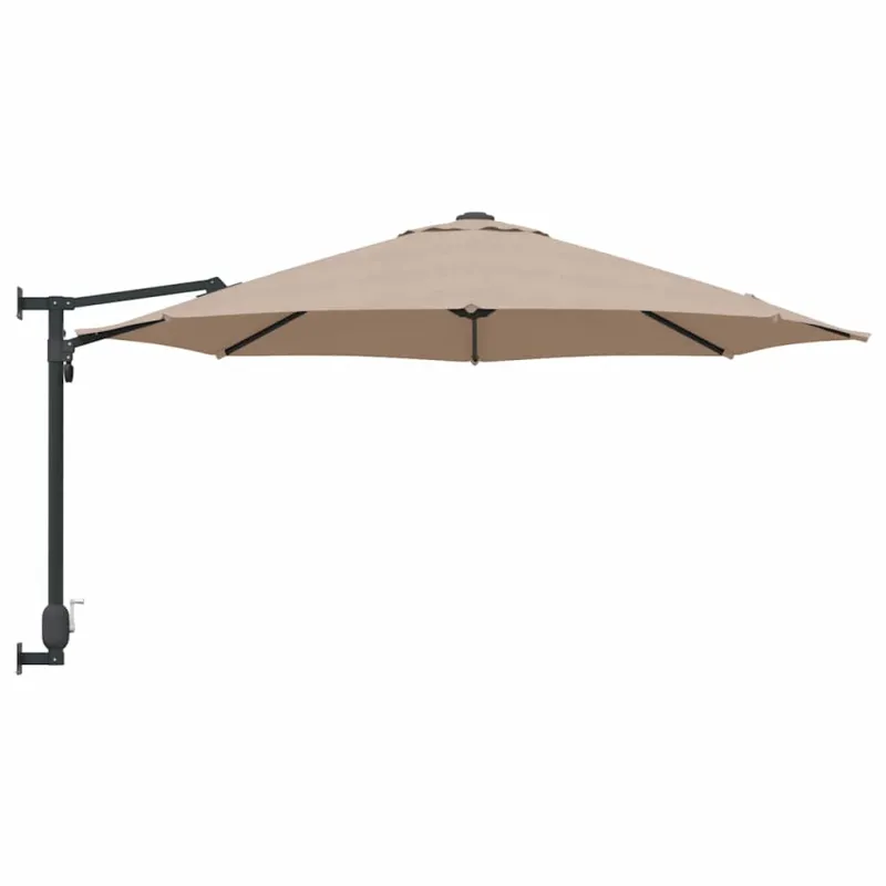 Sodo skėtis Taupe 248 x 248 x 148 cm Poliesteris ir plienas