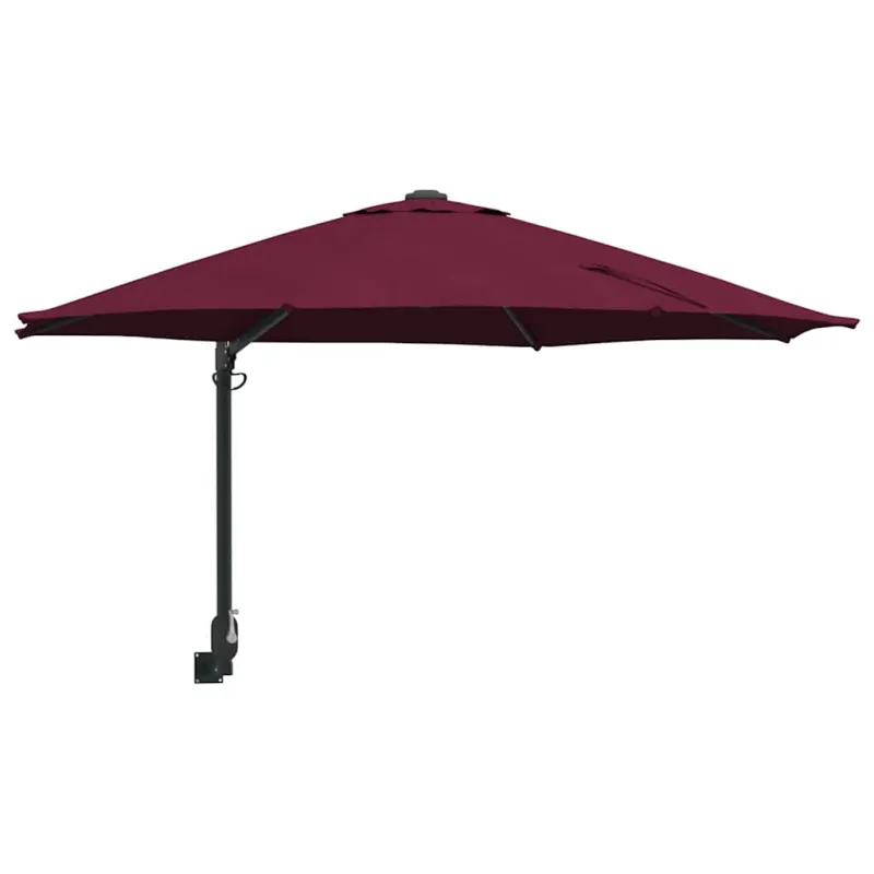 Sodo skėtis Bordo raudona 248 x 248 x 148 cm
