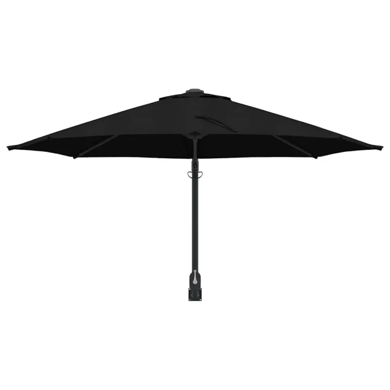 Sodo skėtis Juoda 248 x 248 x 148 cm Poliesteris ir plienas