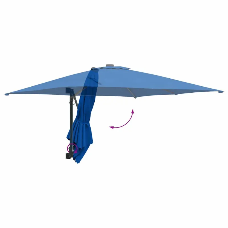 Sodo skėtis Azurblau 248,5 x 247,5 x 160 cm