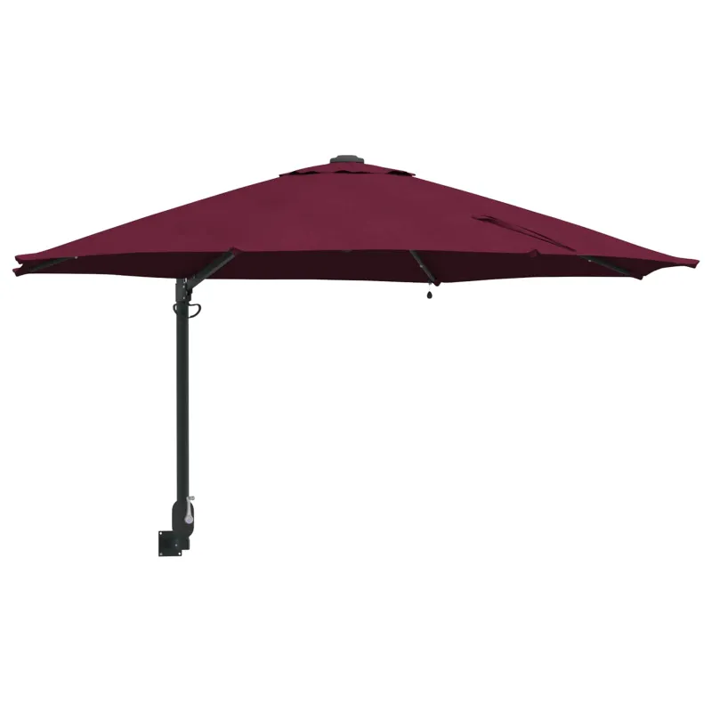 Sodo skėtis Bordo raudona 248 x 248 x 148 cm