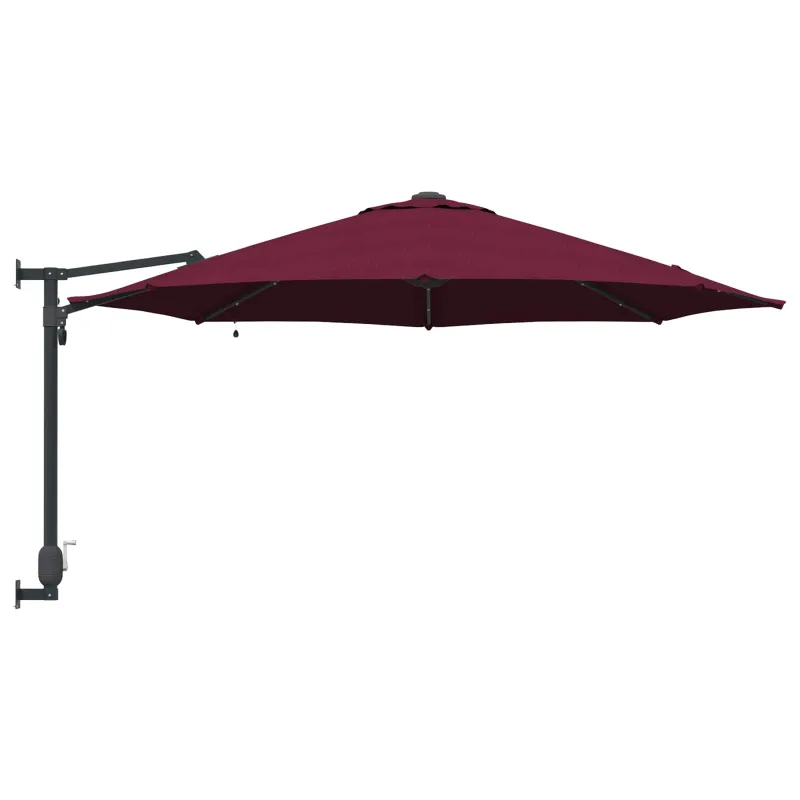 Sodo skėtis Bordo raudona 248 x 248 x 148 cm