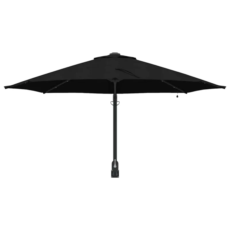 Sodo skėtis Juoda 248 x 248 x 148 cm Poliesteris ir plienas
