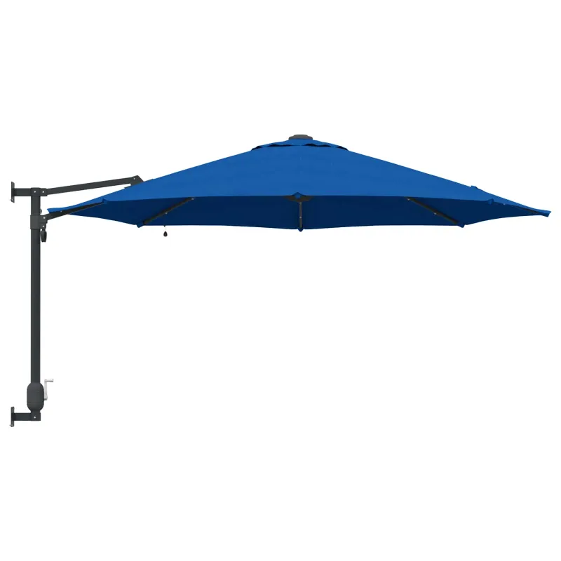 Sodo skėtis Azurblau 248 x 248 x 148 cm Poliesteris ir plienas