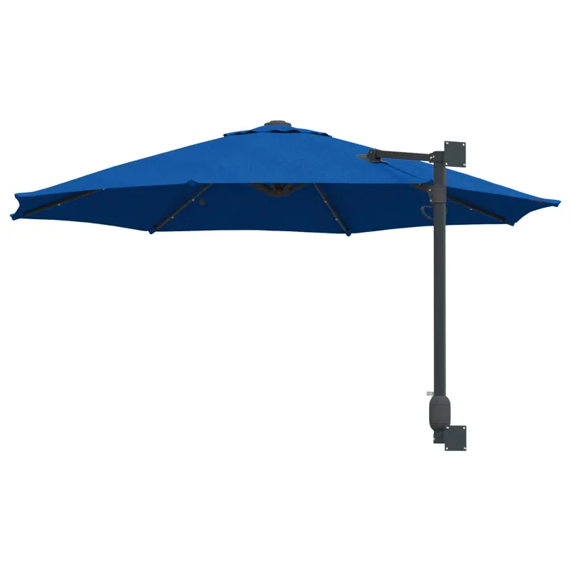 Sodo skėtis Azurblau 248 x 248 x 148 cm Poliesteris ir plienas
