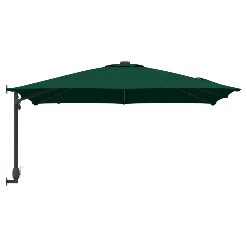 Sodo skėtis Žalia 248,5 x 247,5 x 160 cm Poliesteris ir plienas
