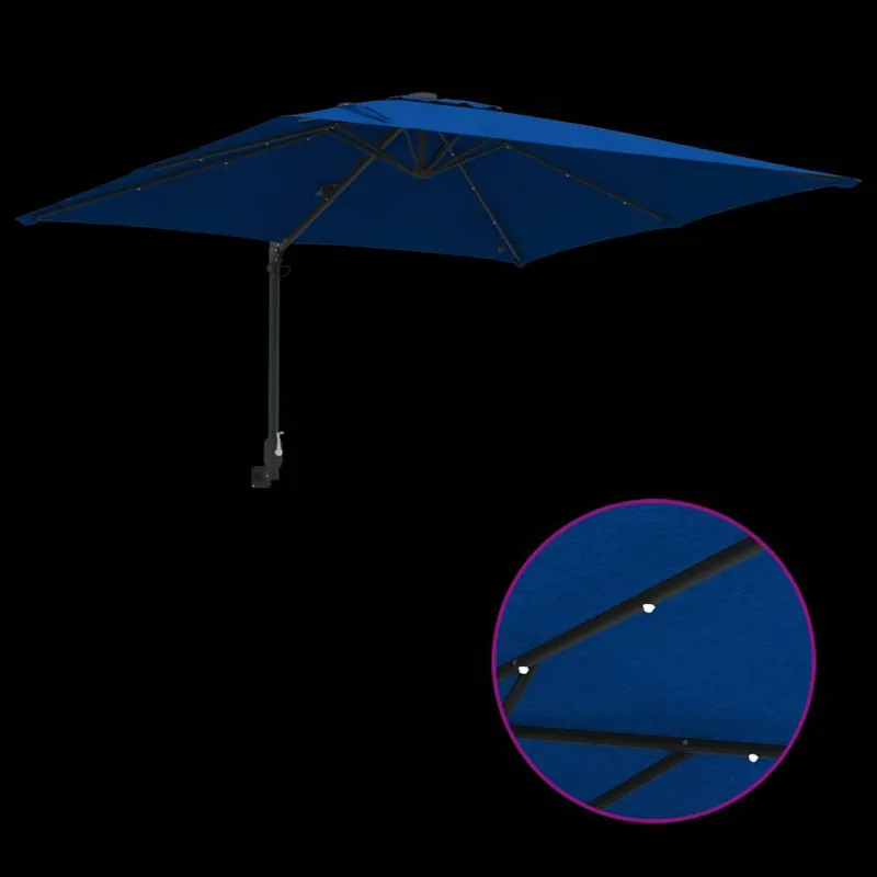 Sodo skėtis Azurblau 248,5 x 247,5 x 160 cm