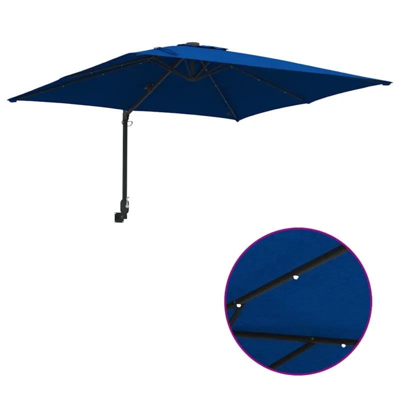 Sodo skėtis Azurblau 248,5 x 247,5 x 160 cm