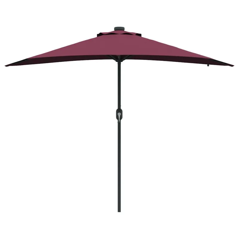 Sodo skėtis Bordo raudona 294 x 150 x 223 cm