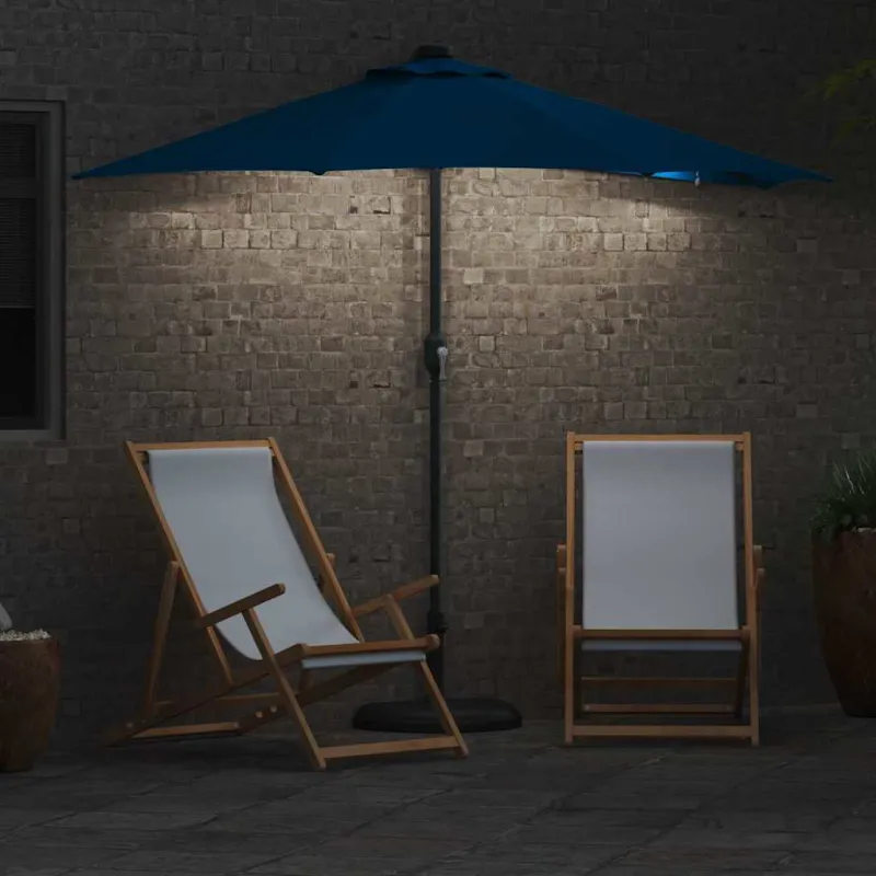 Sodo skėtis Azurblau 294 x 150 x 223 cm Poliesteris ir plienas