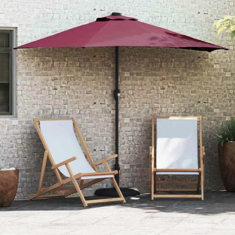 Sodo skėtis Bordo raudona 294 x 150 x 224 cm