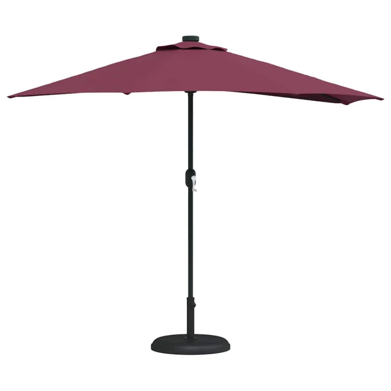 Sodo skėtis Bordo raudona 294 x 150 x 224 cm
