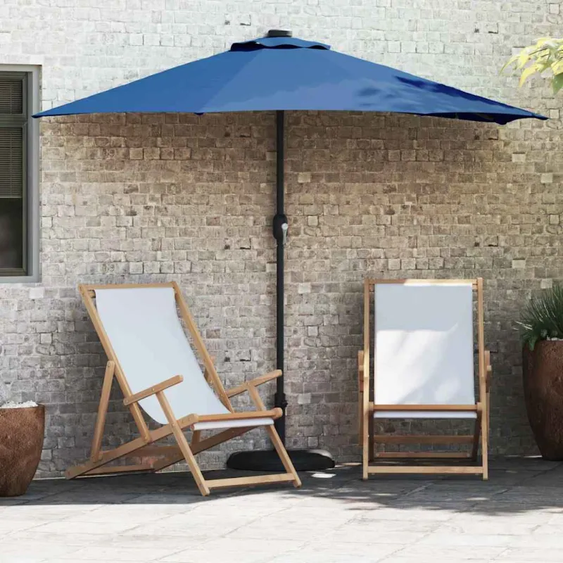 Sodo skėtis Azurblau 294 x 150 x 224 cm Poliesteris ir plienas