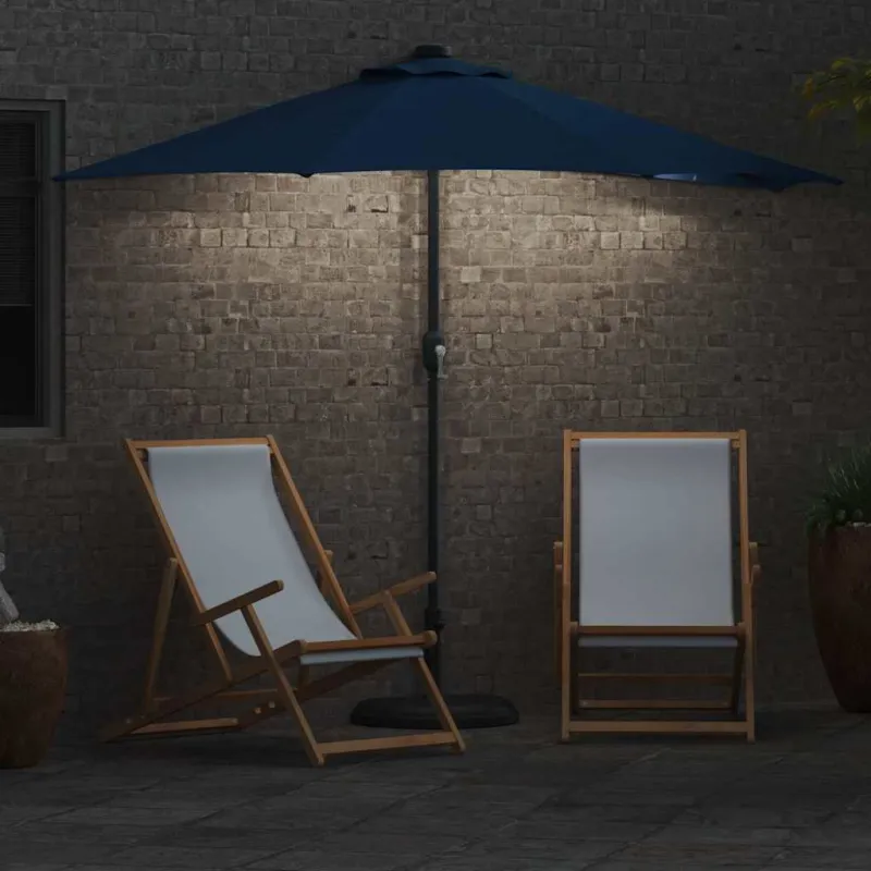 Sodo skėtis Azurblau 294 x 150 x 224 cm Poliesteris ir plienas