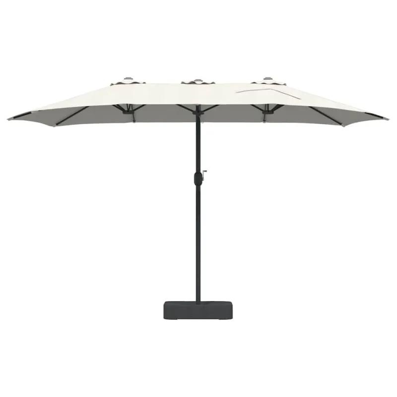 Sodo skėtis Smėlio 385 x 209 x 244 cm Poliesteris ir plienas