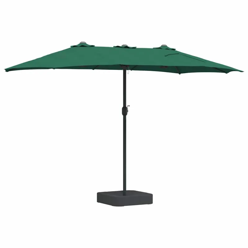 Sodo skėtis Žalia 385 x 209 x 244 cm Poliesteris ir plienas