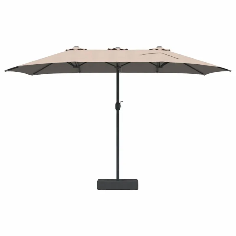 Sodo skėtis Taupe 385 x 209 x 244 cm Poliesteris ir plienas