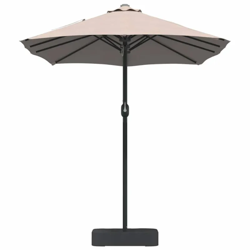 Sodo skėtis Taupe 385 x 209 x 244 cm Poliesteris ir plienas