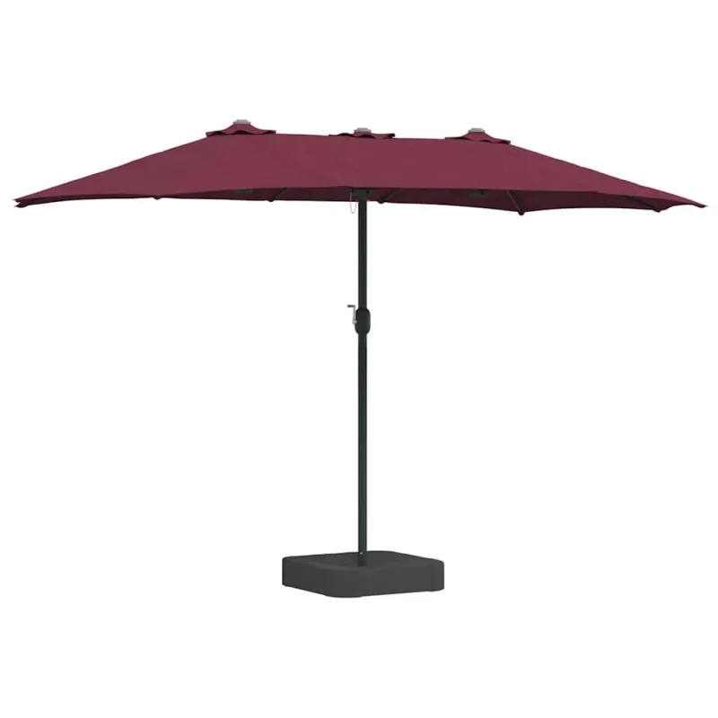 Sodo skėtis Bordo raudona 385 x 209 x 244 cm
