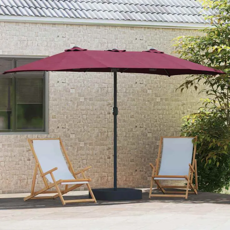 Sodo skėtis Bordo raudona 385 x 209 x 244 cm