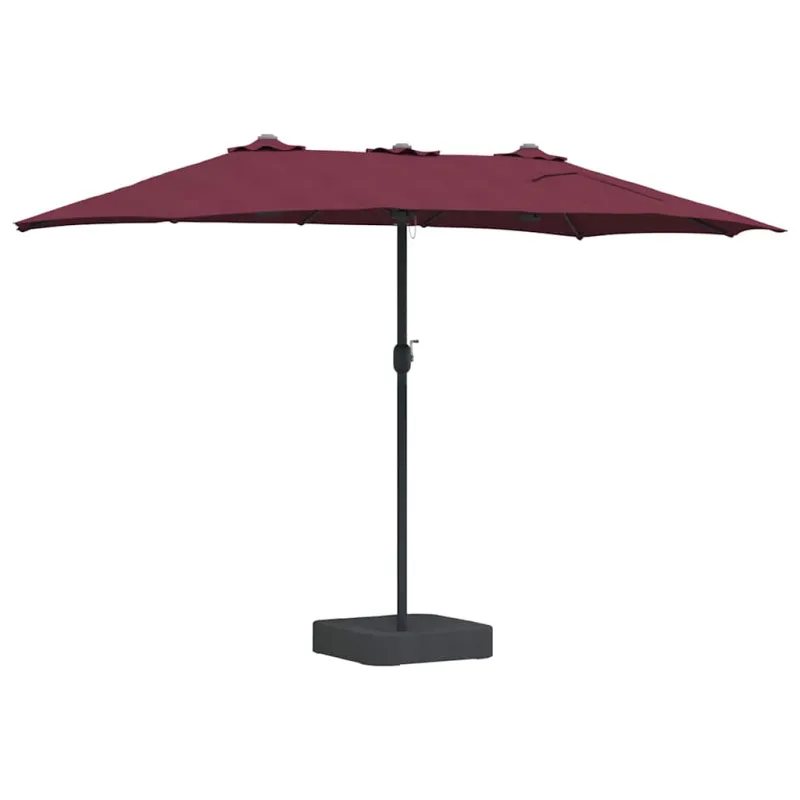 Sodo skėtis Bordo raudona 385 x 209 x 244 cm