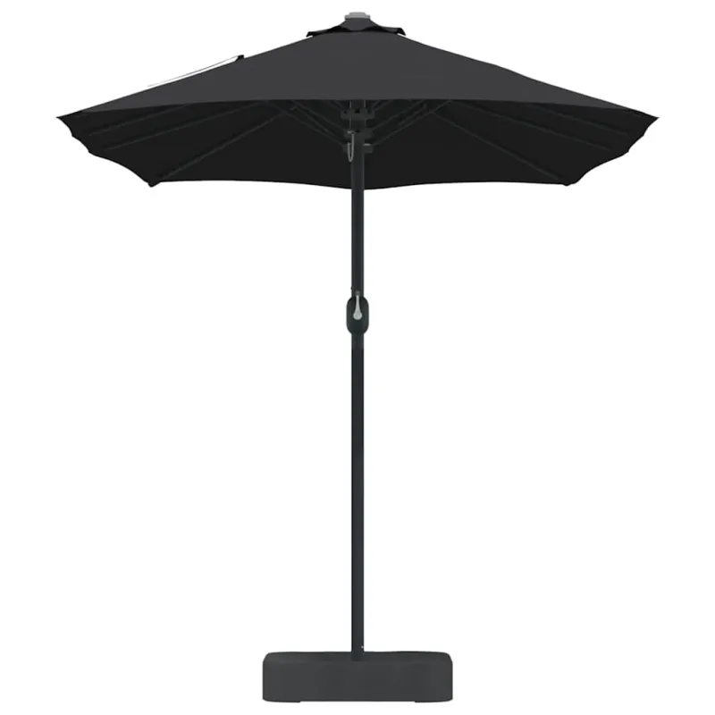 Sodo skėtis Juoda 385 x 209 x 244 cm Poliesteris ir plienas