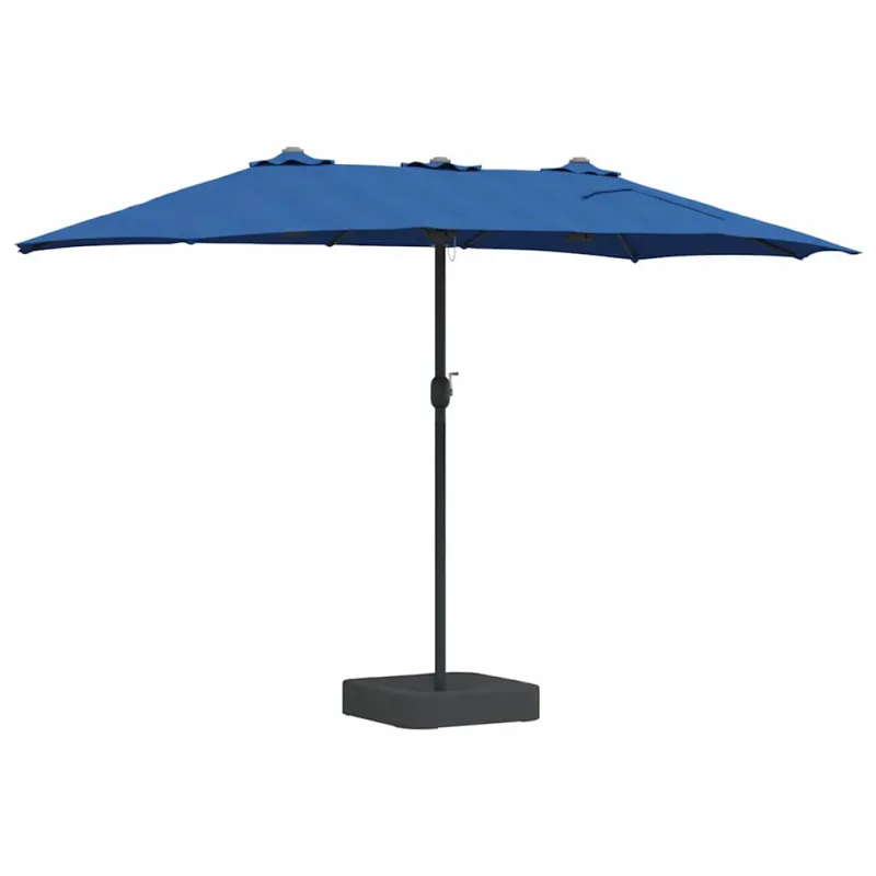 Sodo skėtis Azurblau 385 x 209 x 244 cm Poliesteris ir plienas