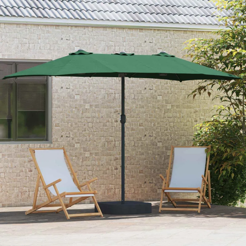 Sodo skėtis Žalia 385 x 209 x 244 cm Poliesteris