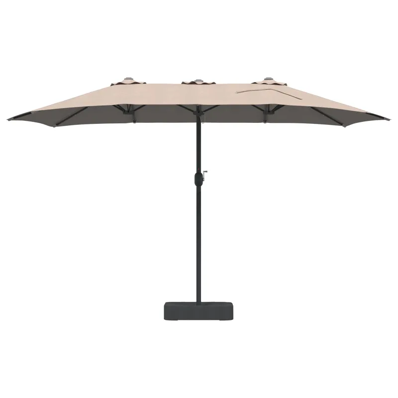 Sodo skėtis Taupe 385 x 209 x 244 cm Poliesteris