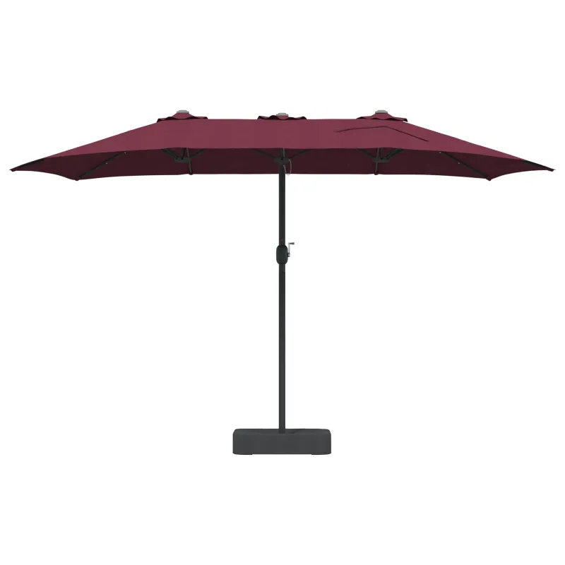 Sodo skėtis Bordo raudona 385 x 209 x 244 cm Poliesteris