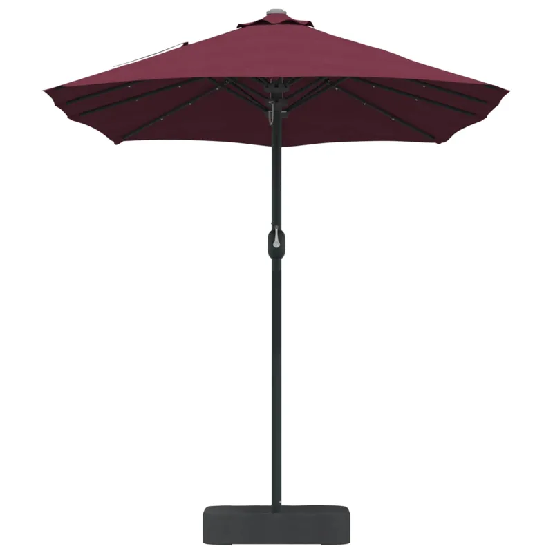Sodo skėtis Bordo raudona 385 x 209 x 244 cm Poliesteris