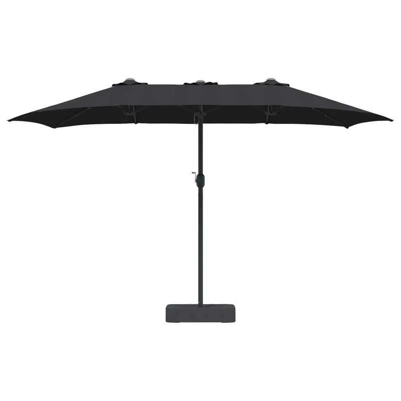 Sodo skėtis Juoda 385 x 209 x 244 cm Poliesteris