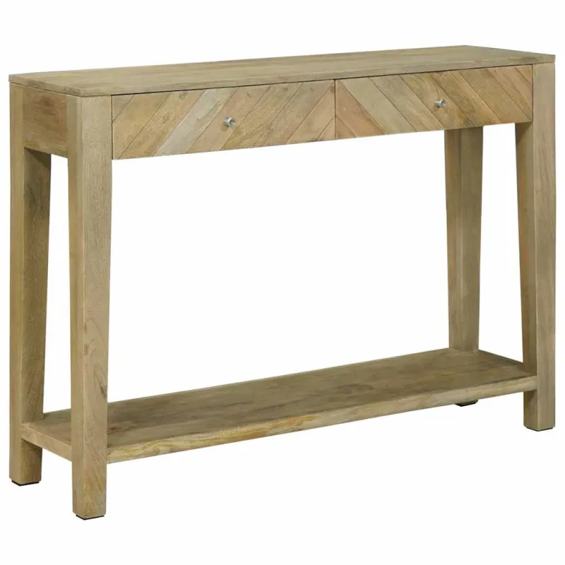 Konsolinis stalas su stalčių Natūraliai pilkas 110 x 30 x 80 cm