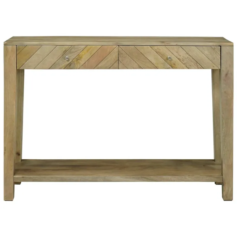 Konsolinis stalas su stalčių Natūraliai pilkas 110 x 30 x 80 cm