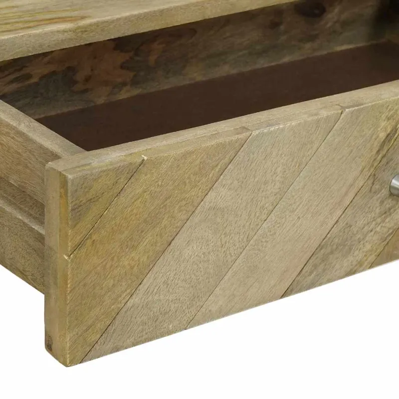Konsolinis stalas su stalčių Natūraliai pilkas 110 x 30 x 80 cm