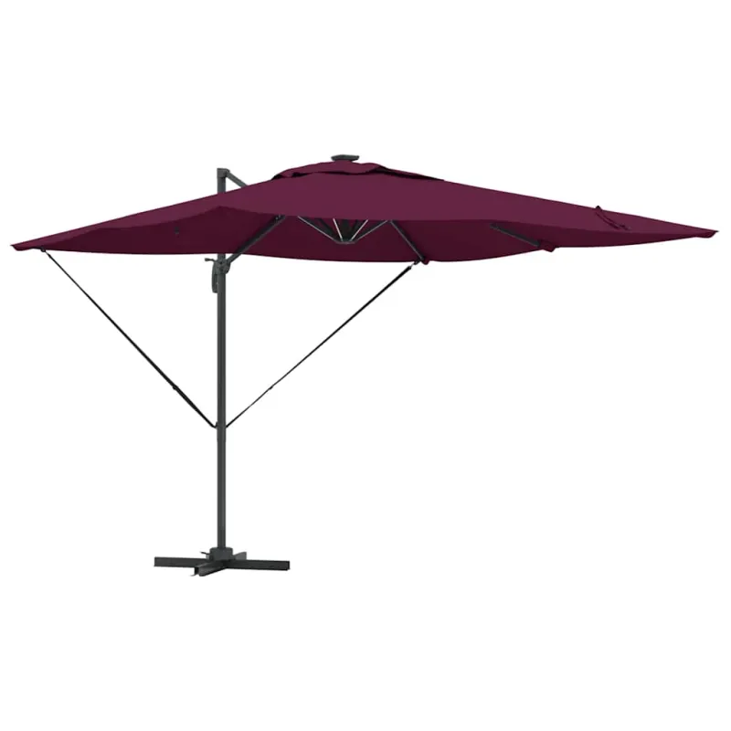 Skėtis nuo saulės Bordo raudona 286 x 284 x 270 cm