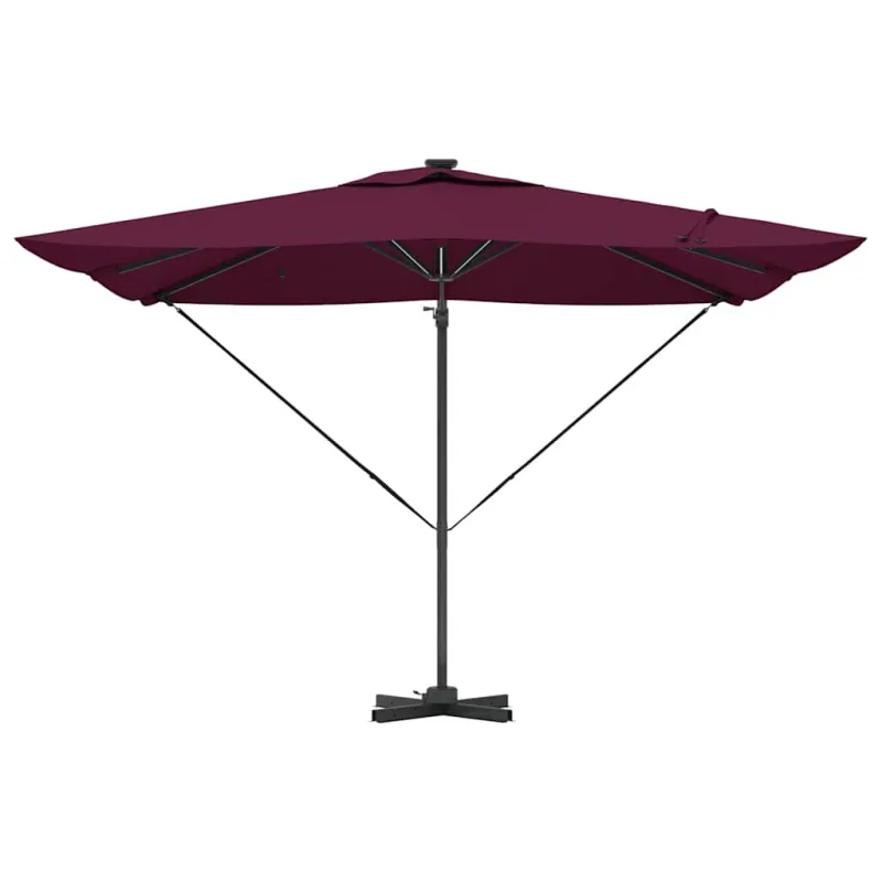 Skėtis nuo saulės Bordo raudona 286 x 284 x 270 cm