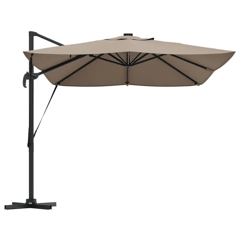 Skėtis nuo saulės su užraktu Taupe 352 x 251 x 265 cm