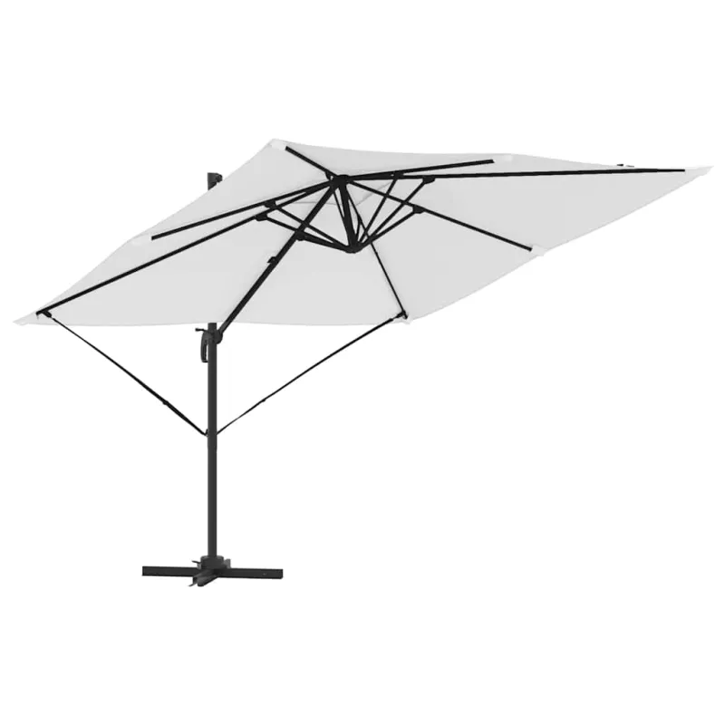 Roma Parasol Smėlio 286 x 284 x 265 cm Aliuminis ir poliesteris